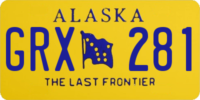 AK license plate GRX281