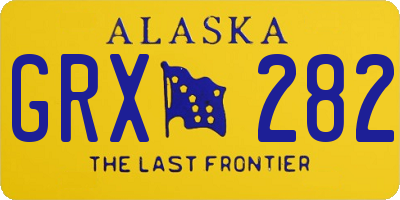 AK license plate GRX282