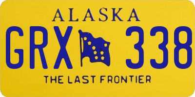 AK license plate GRX338