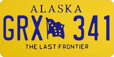 AK license plate GRX341