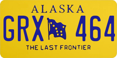 AK license plate GRX464