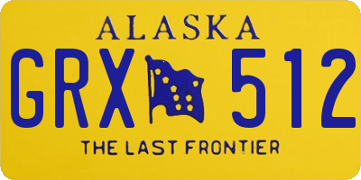 AK license plate GRX512