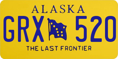 AK license plate GRX520