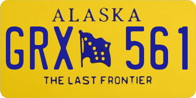 AK license plate GRX561