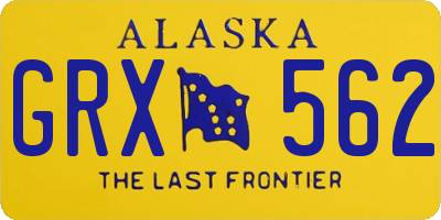 AK license plate GRX562
