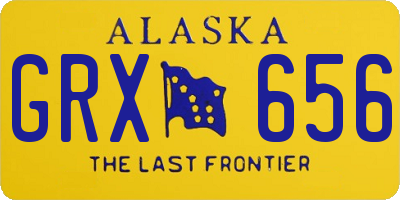 AK license plate GRX656