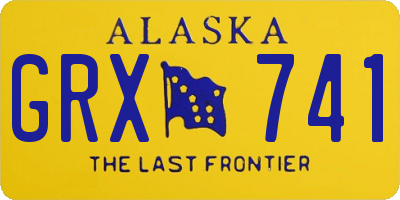 AK license plate GRX741