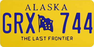 AK license plate GRX744