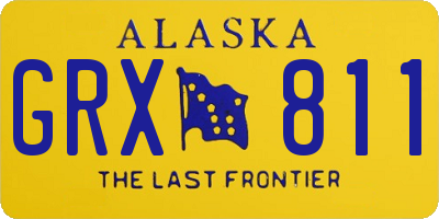 AK license plate GRX811