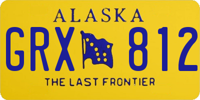 AK license plate GRX812