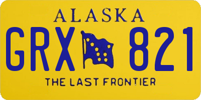 AK license plate GRX821