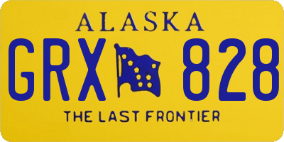 AK license plate GRX828