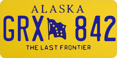 AK license plate GRX842