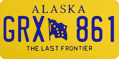 AK license plate GRX861