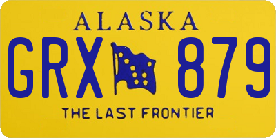 AK license plate GRX879