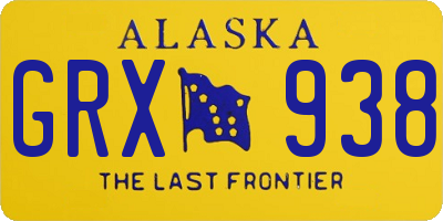 AK license plate GRX938