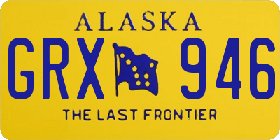 AK license plate GRX946