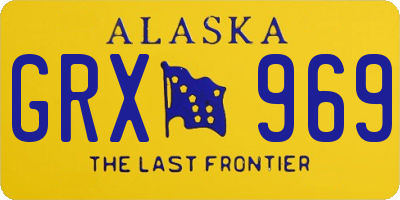 AK license plate GRX969