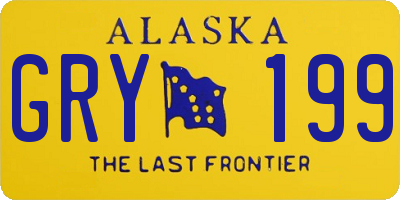 AK license plate GRY199