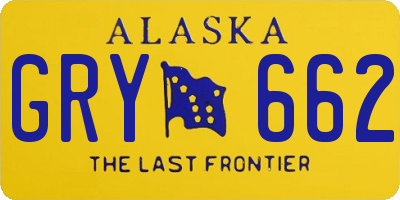 AK license plate GRY662