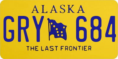 AK license plate GRY684