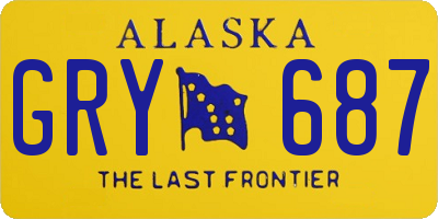 AK license plate GRY687