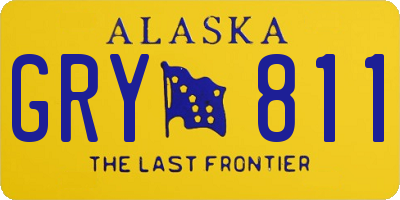 AK license plate GRY811