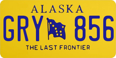 AK license plate GRY856