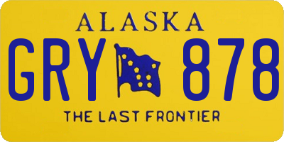 AK license plate GRY878