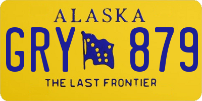 AK license plate GRY879