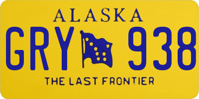 AK license plate GRY938
