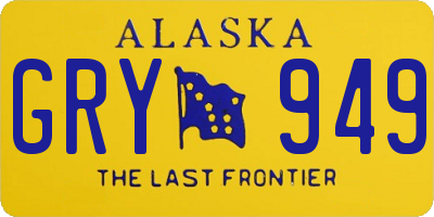 AK license plate GRY949
