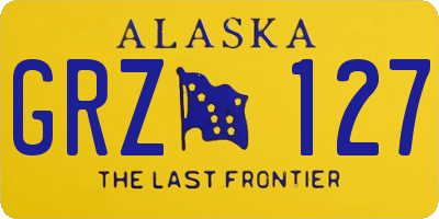 AK license plate GRZ127