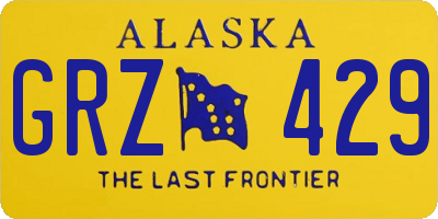 AK license plate GRZ429