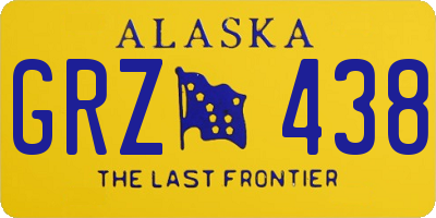AK license plate GRZ438