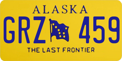 AK license plate GRZ459