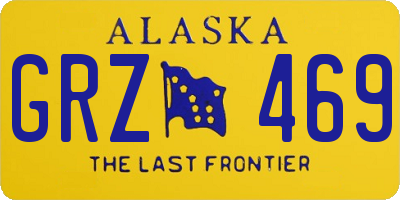 AK license plate GRZ469