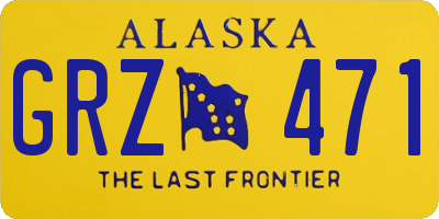 AK license plate GRZ471