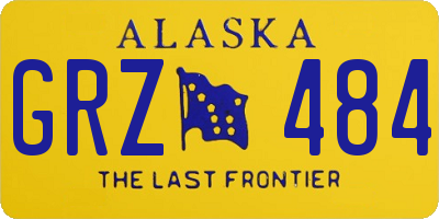 AK license plate GRZ484