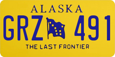 AK license plate GRZ491