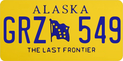 AK license plate GRZ549