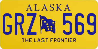 AK license plate GRZ569