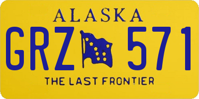 AK license plate GRZ571