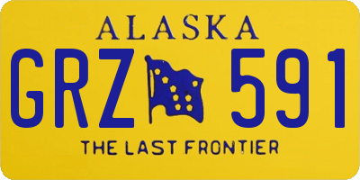 AK license plate GRZ591