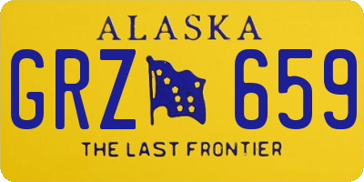 AK license plate GRZ659