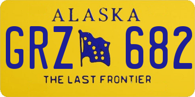 AK license plate GRZ682