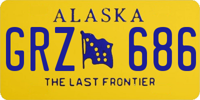 AK license plate GRZ686