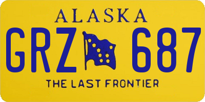 AK license plate GRZ687