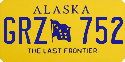 AK license plate GRZ752