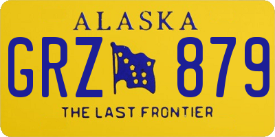 AK license plate GRZ879